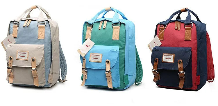 Fashion Women Backpack Large Capacity Waterproof Rucksack For Girls Boys 14 Inch Laptop Back Pack for College School Work