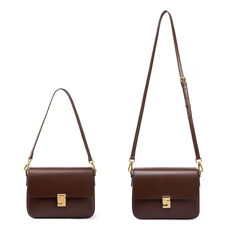 Leather Women's Shoulder Bag High Quality Luxury Designer Crossbody Bags Fashion Cowhide Female Handbags