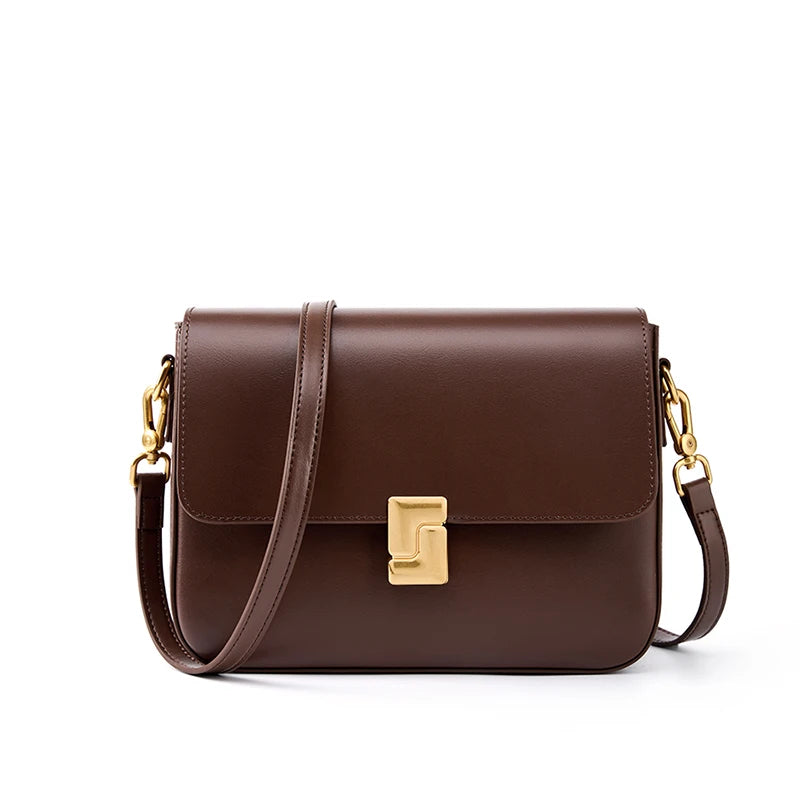 Leather Women's Shoulder Bag High Quality Luxury Designer Crossbody Bags Fashion Cowhide Female Handbags