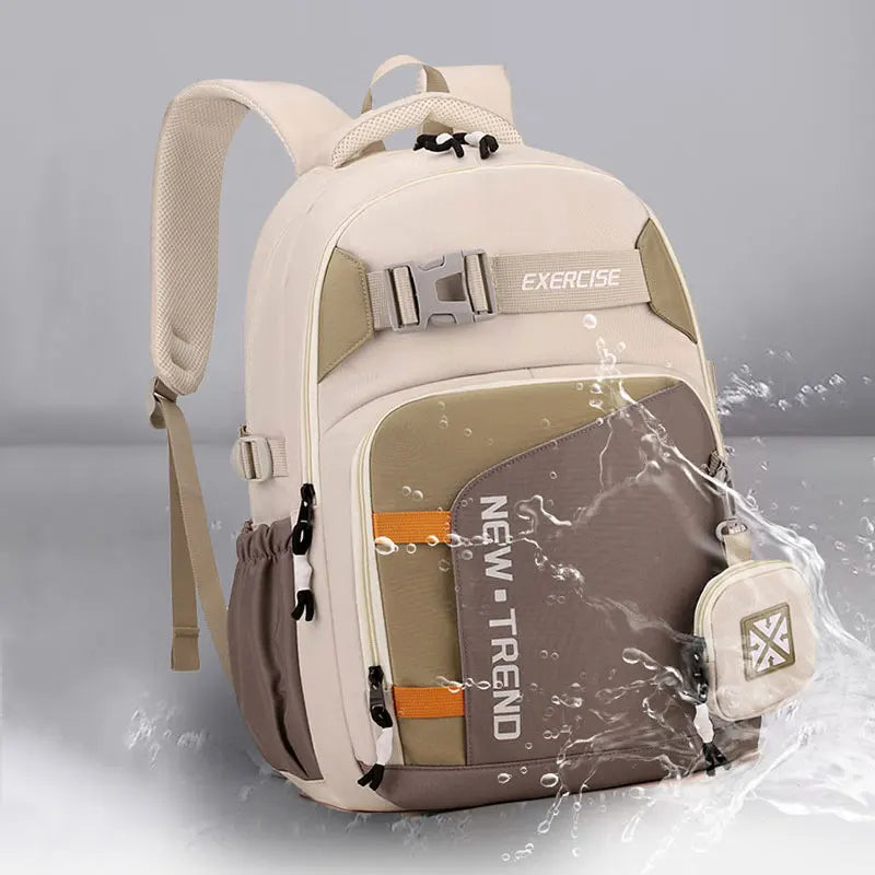 Fashion Women's Backpack New Nylon Waterproof Students School Bag Men Travel Backpacks Large Capacity School Backpack 9116