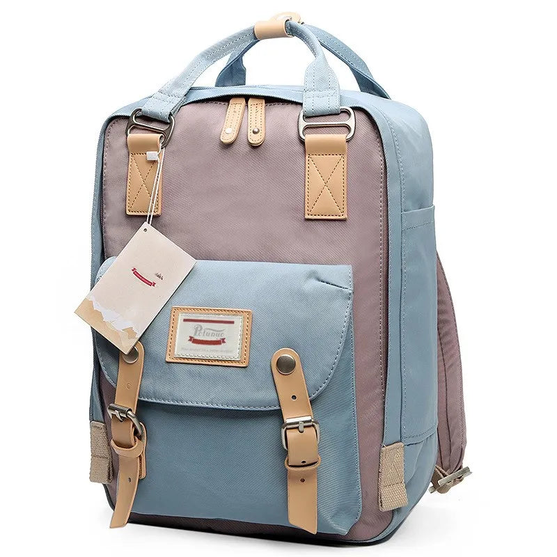 Fashion Women Backpack Large Capacity Waterproof Rucksack For Girls Boys 14 Inch Laptop Back Pack for College School Work