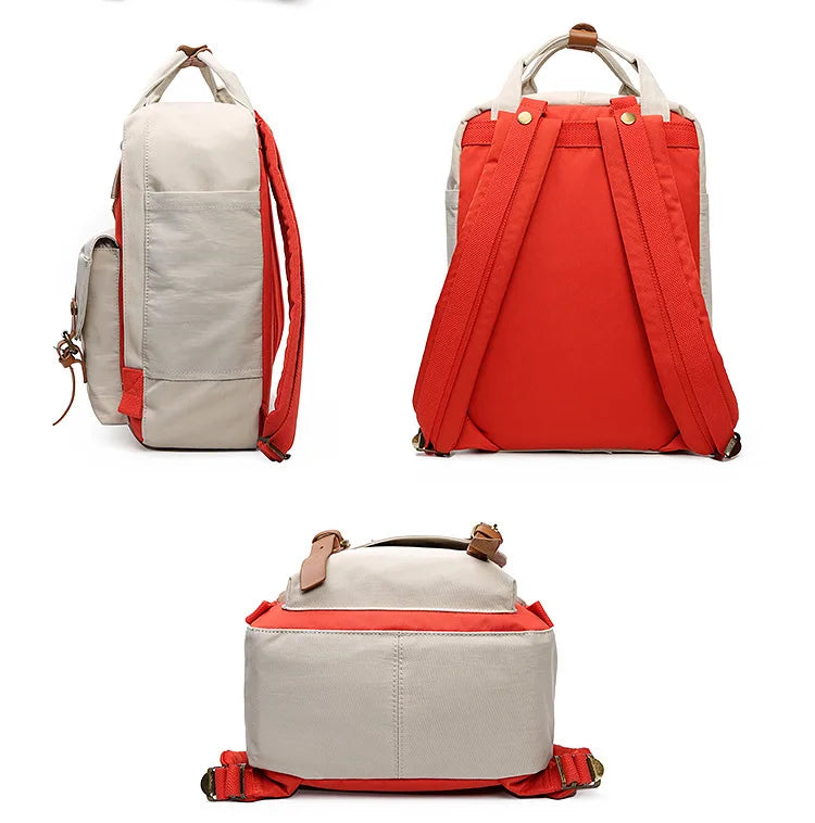 Fashion Women Backpack Large Capacity Waterproof Rucksack For Girls Boys 14 Inch Laptop Back Pack for College School Work