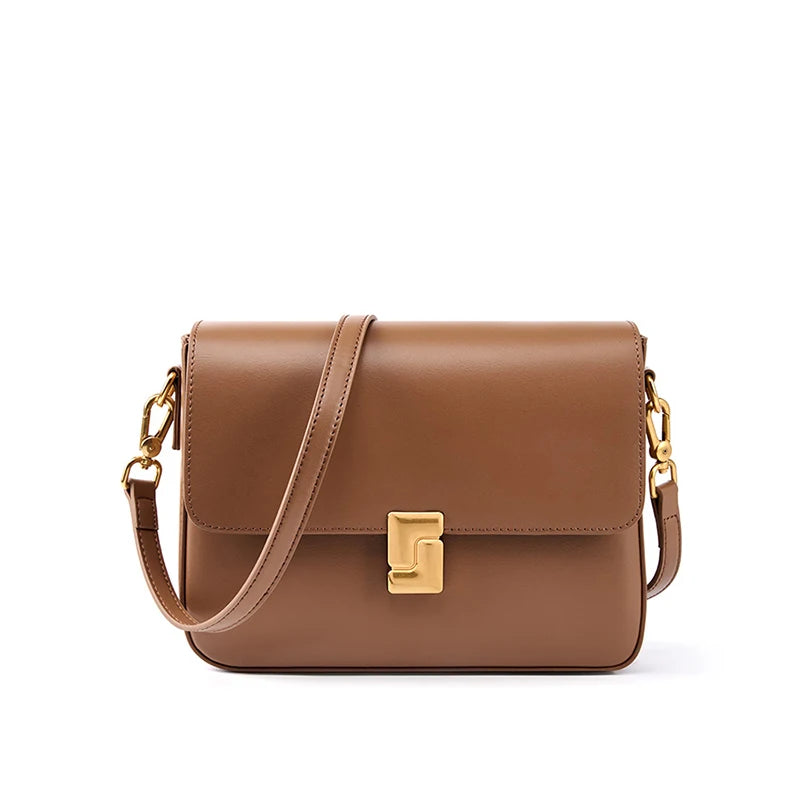 Leather Women's Shoulder Bag High Quality Luxury Designer Crossbody Bags Fashion Cowhide Female Handbags