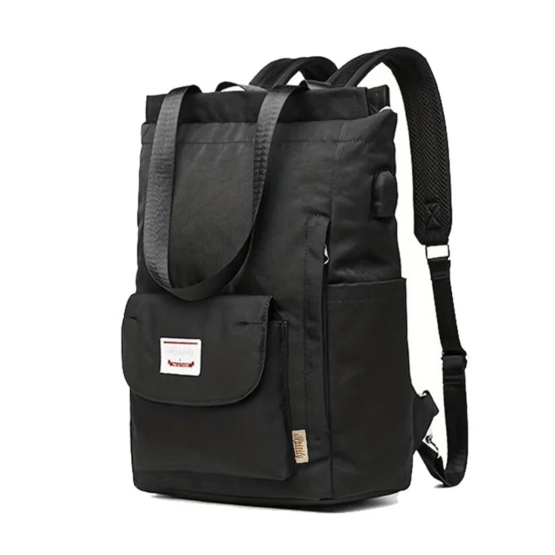 Women backpack Waterproof Stylish Laptop Backpack  Oxford Canvas USB College Backpack bag fem