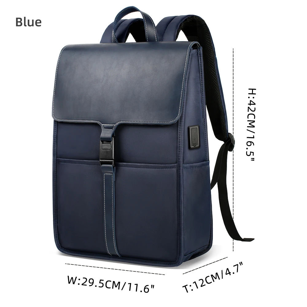 Men's Casual Backpack Business 15.6“ Laptop Male Pack School Student Bag Waterproof Large Capacity Women Backpacks