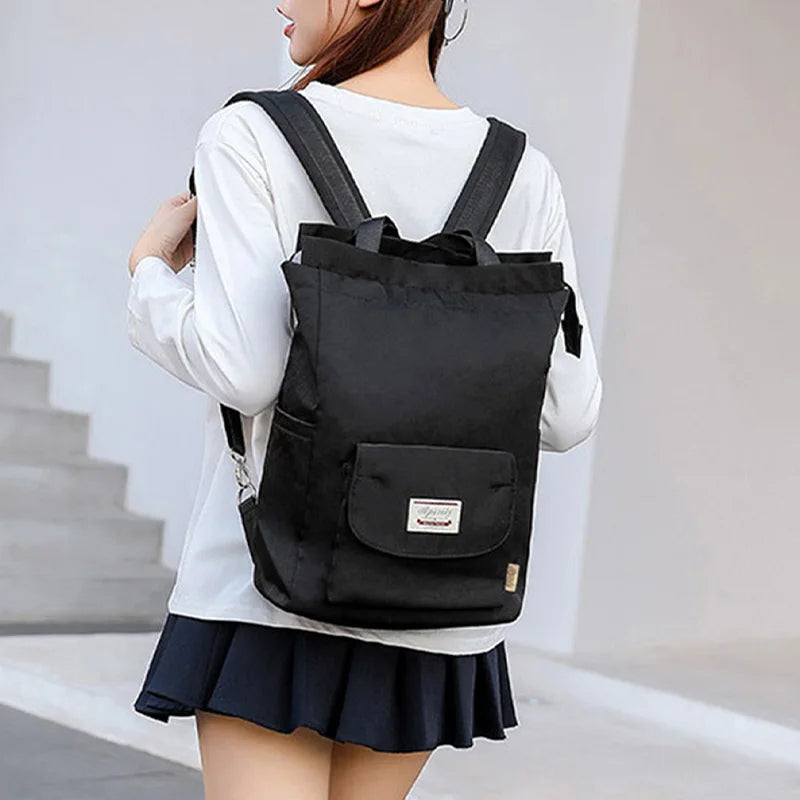 Women backpack Waterproof Stylish Laptop Backpack  Oxford Canvas USB College Backpack bag fem