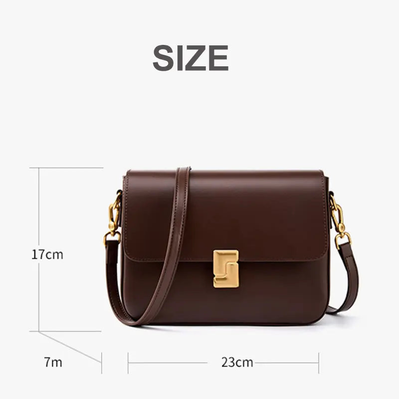 Leather Women's Shoulder Bag High Quality Luxury Designer Crossbody Bags Fashion Cowhide Female Handbags