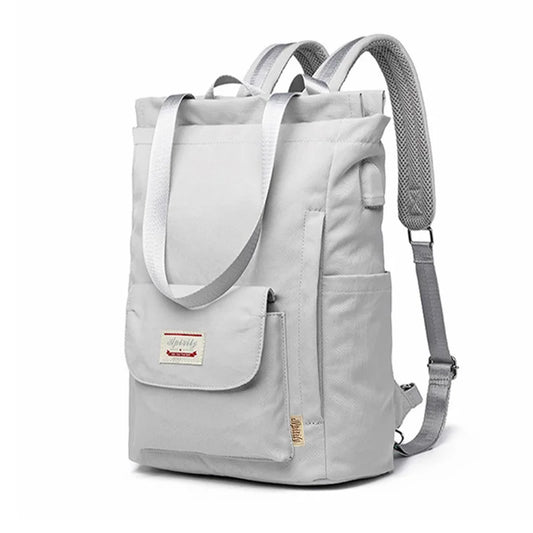 Women backpack Waterproof Stylish Laptop Backpack  Oxford Canvas USB College Backpack bag fem