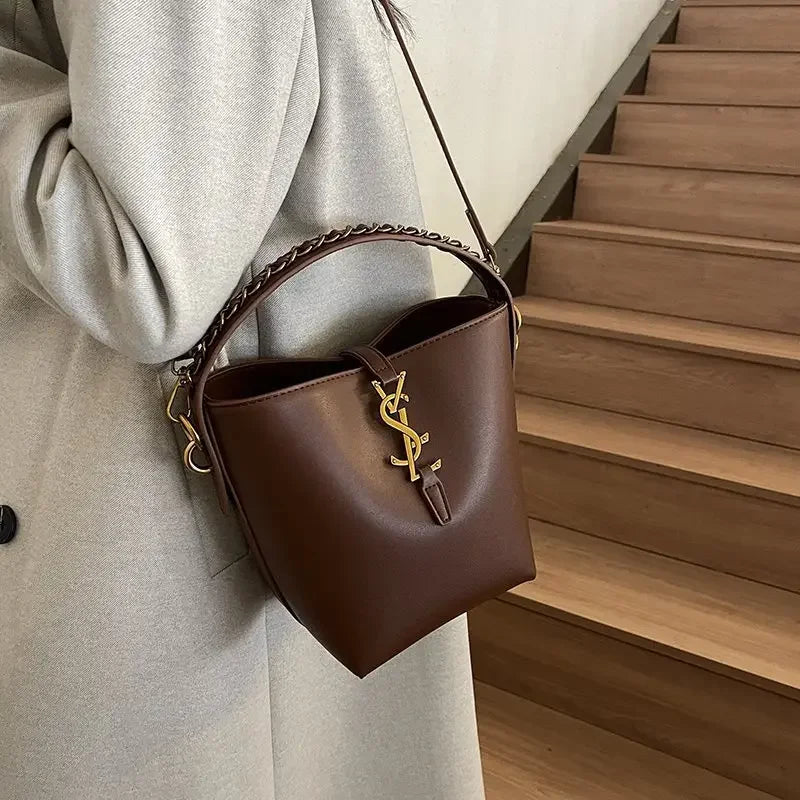 Luxury Bucket Bag, High - End Niche Design, Fashionable Shoulder Messenger Style
