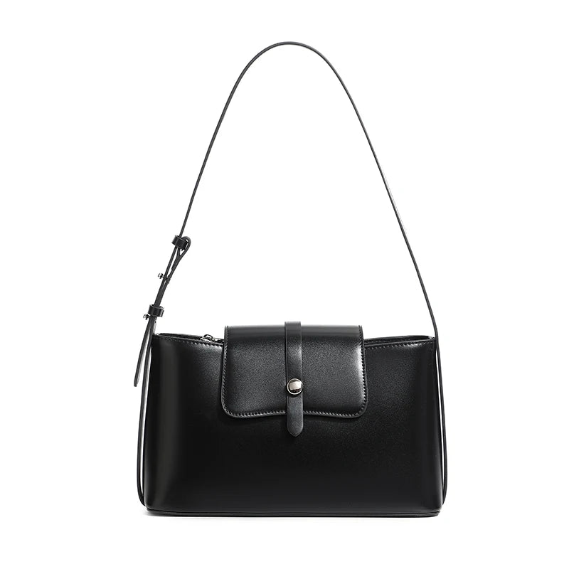 New Women's Bag Luxury Designer Split Leather Women Shoulder Bag High Quality Cowhide Crossbody Bags French Vintage Handbag