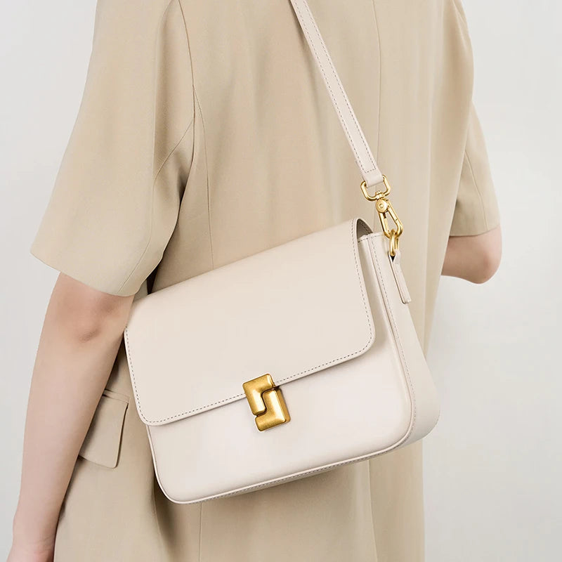 Leather Women's Shoulder Bag High Quality Luxury Designer Crossbody Bags Fashion Cowhide Female Handbags