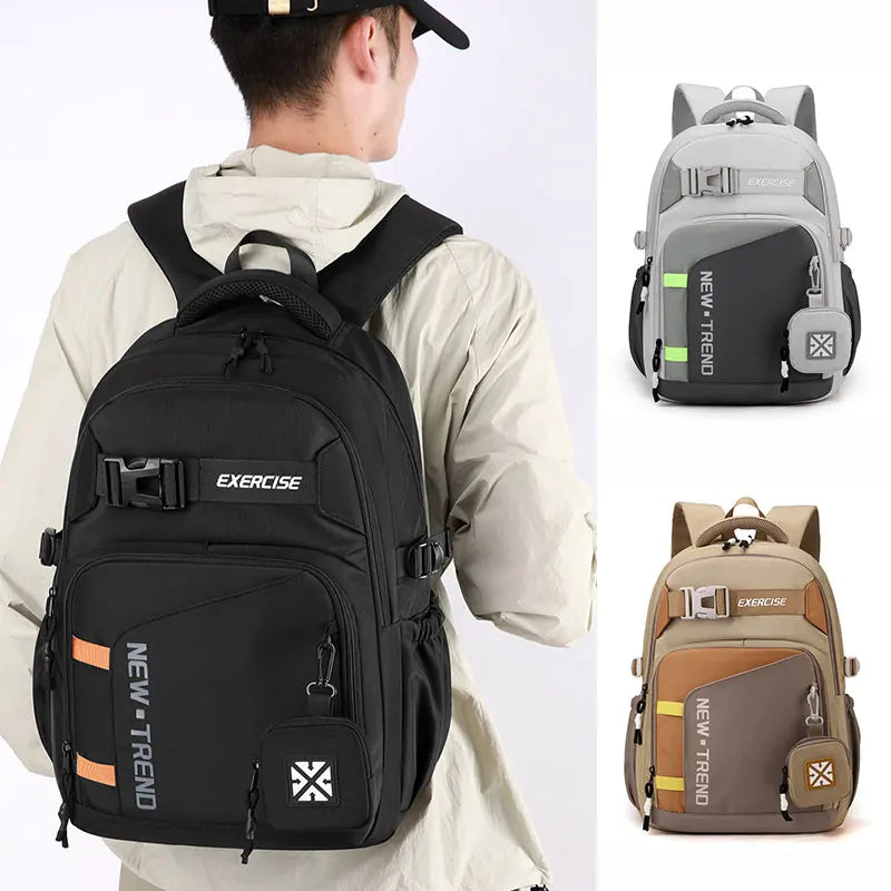 Fashion Women's Backpack New Nylon Waterproof Students School Bag Men Travel Backpacks Large Capacity School Backpack 9116