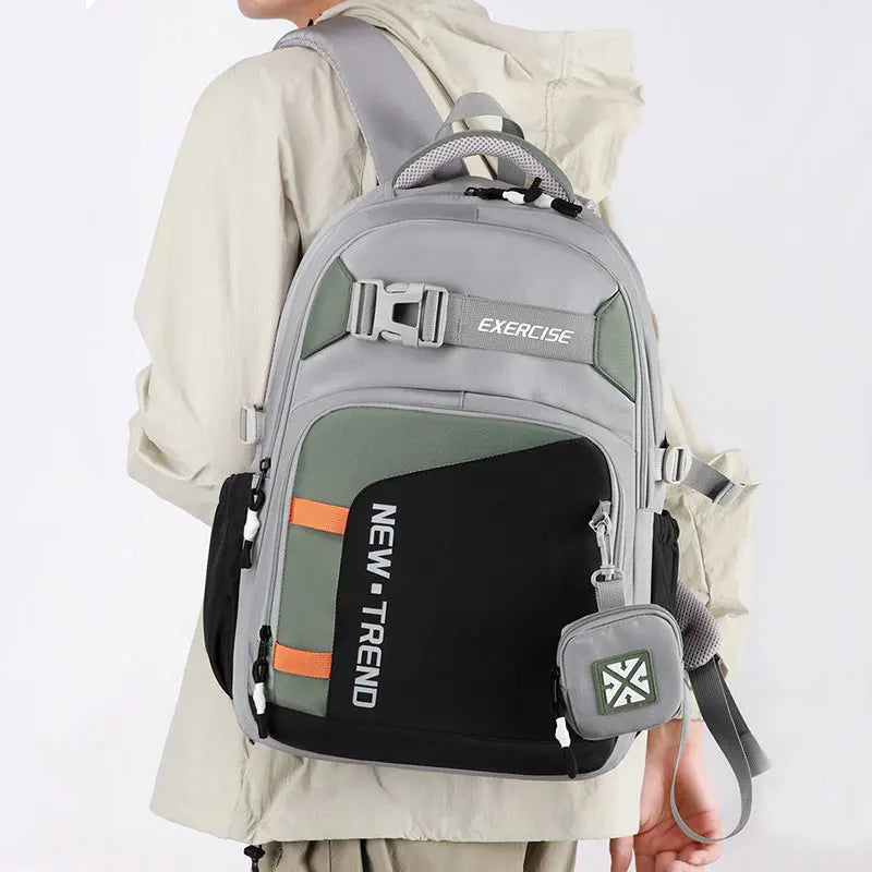 Fashion Women's Backpack New Nylon Waterproof Students School Bag Men Travel Backpacks Large Capacity School Backpack 9116