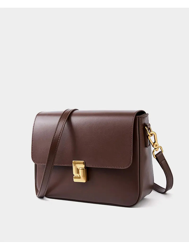 Leather Women's Shoulder Bag High Quality Luxury Designer Crossbody Bags Fashion Cowhide Female Handbags