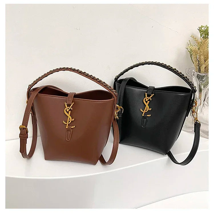 Luxury Bucket Bag, High - End Niche Design, Fashionable Shoulder Messenger Style