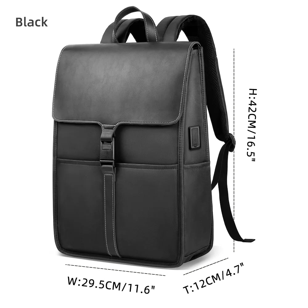 Men's Casual Backpack Business 15.6“ Laptop Male Pack School Student Bag Waterproof Large Capacity Women Backpacks